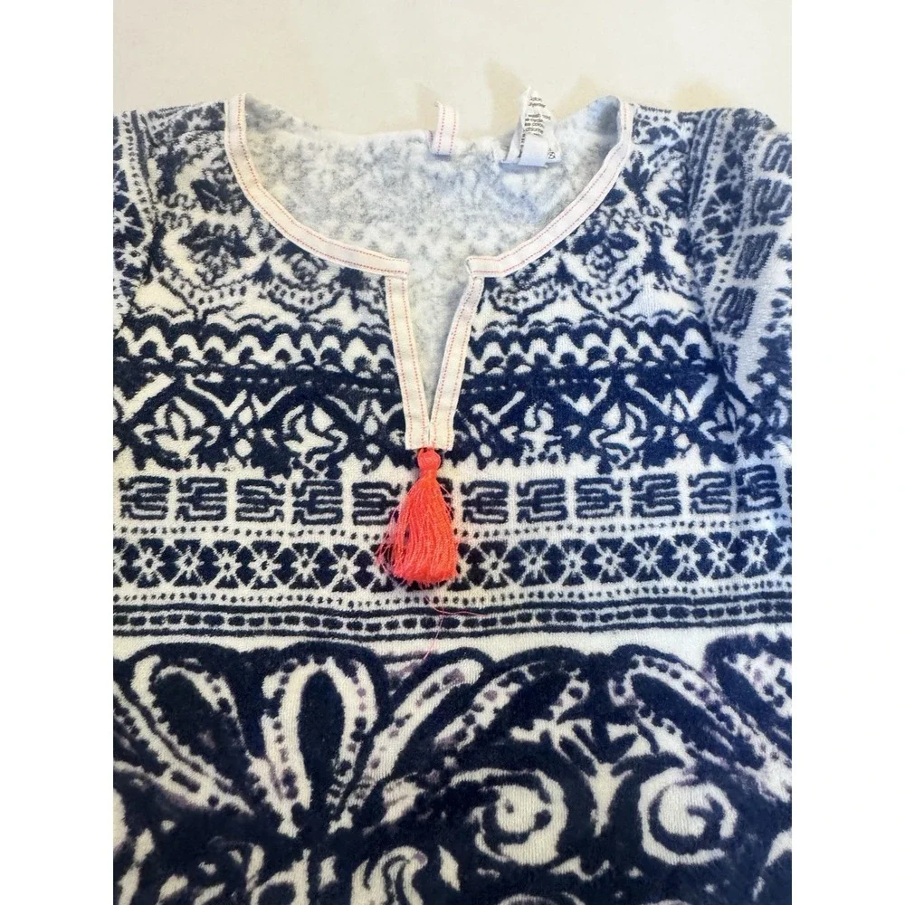 CREWCUTS CREW CUTS girls size 3t‎ Navy WHITE Terry Beach Coverup